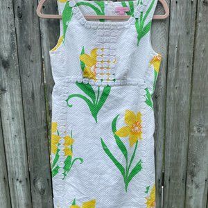 Lilly Pulitzer White Daffodil Shift Dress